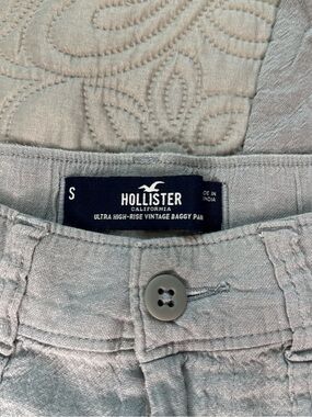 Hollister Ultra High-Rise Vintage Baggy Pants - Light Gray